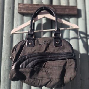 Puma Mini Satchel Bag Brown Black Small Gym Crossbody